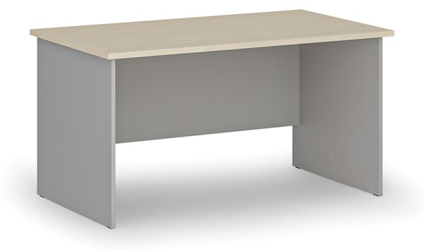 Kancelářský psací stůl PRIMO GRAY, 140x80 cm, šedá/bříza