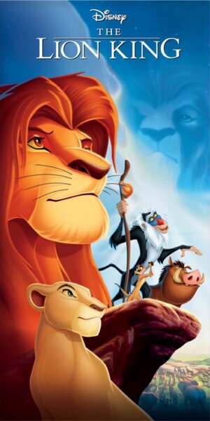 Dětská osuška Lví Král Simba a přátelé 70x140 cm