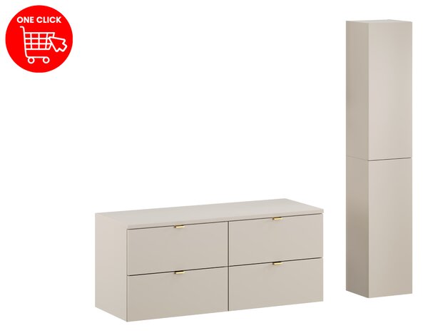 Comad Set koupelnového nábytku Dalia Cashmere 120 kašmír mat
