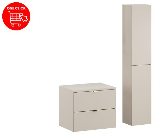 Comad Set koupelnového nábytku Dalia Cashmere 60 kašmír mat