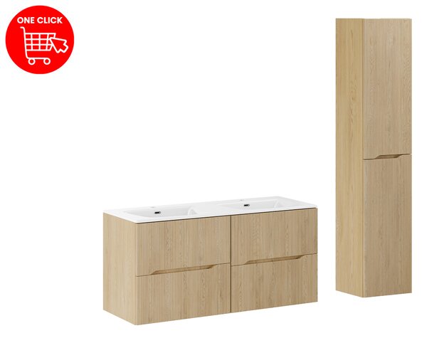 Comad Set koupelnového nábytku Nordic Cremona 120 cremona dub