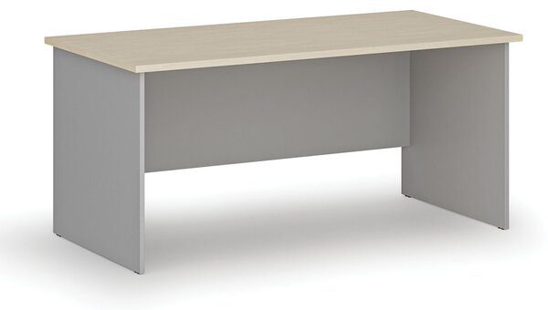Kancelářský psací stůl PRIMO GRAY, 160x80 cm, šedá/bříza