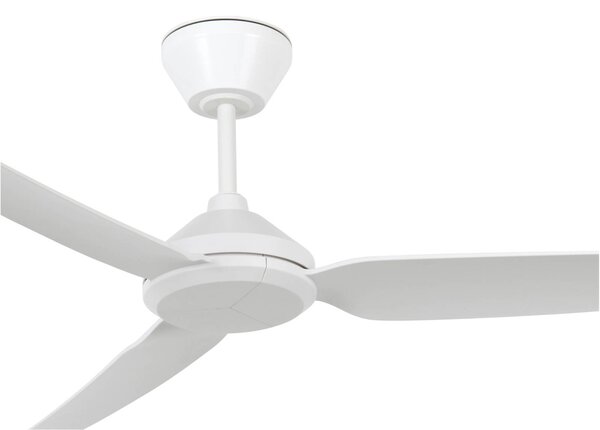 Beacon Lighting Stropní ventilátor Polis, bílý, DC, tichý, Ø 137 cm, IP55, Bílá / opál, Obývací pokoj / jídelna, Plast, Moderní