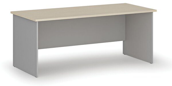 Kancelářský psací stůl PRIMO GRAY, 180x80 cm, šedá/bříza