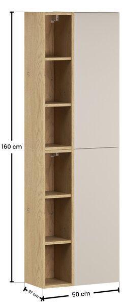Comad Set koupelnového nábytku Dalia Cashmere kašmír mat/dub cremona