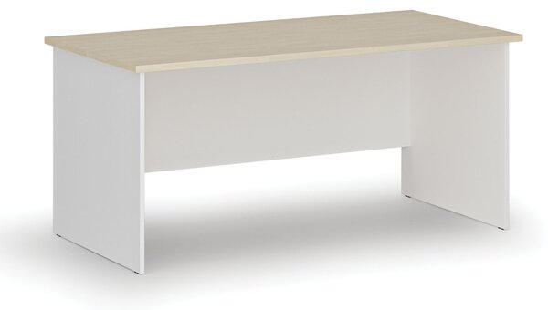 Kancelářský psací stůl PRIMO WHITE, 160x80 cm, bílá/bříza