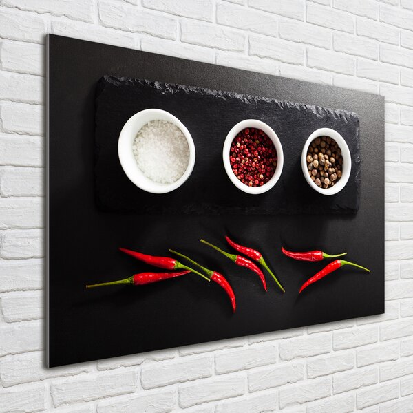 Foto obraz sklo tvrzené Koření a chilli osh-121359205
