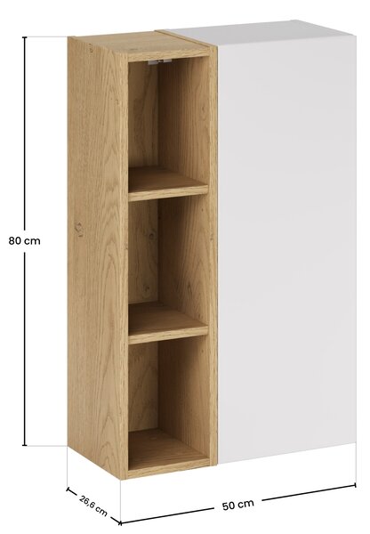Comad Set koupelnového nábytku Aster White bílá mat/dub cremona