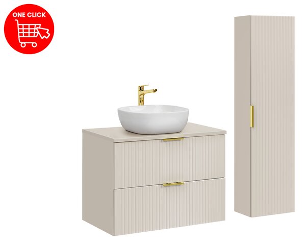 Comad Set koupelnového nábytku Adel Cashmere 80 kašmír mat