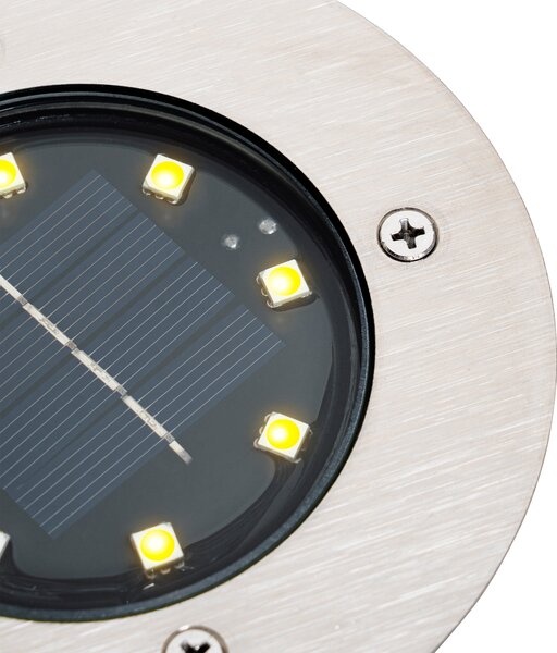 Moderní bodové světlo do země ocel vč. LED IP65 solární - Terry