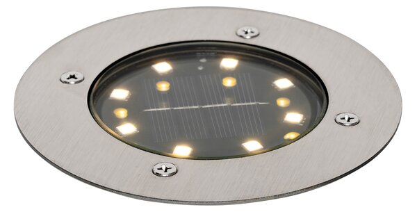 Moderní zemní bodové svítidlo ocelové včetně LED IP65 Solar - Froté
