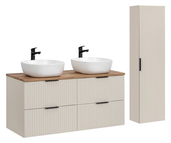 Comad Set koupelnového nábytku Adel Cashmere 120 dub wotan/kašmír mat