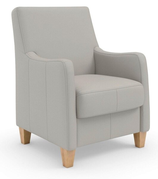 KŘESLO, kůže, světle šedá Sit & More - Online Only křesla & taburety, Online Only