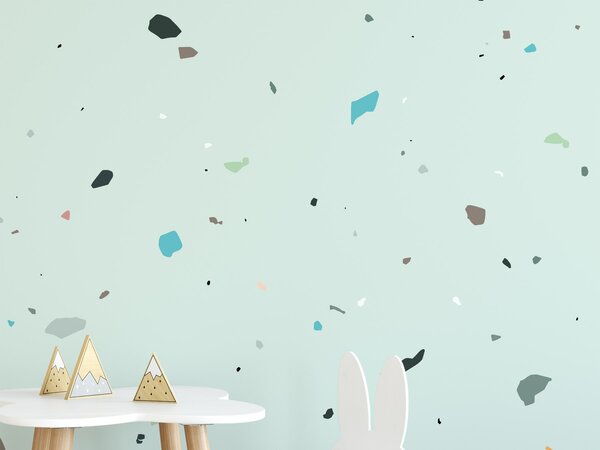 FUGU Tapeta na zeď - Terazzo kids Materiál: Digitální eko vlies - klasická tapeta nesamolepicí