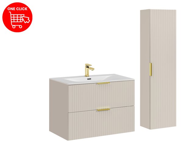 Comad Set koupelnového nábytku Adel Cashmere 80 kašmír mat