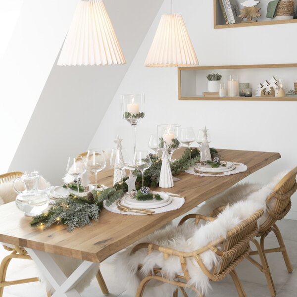 Bílé papírové stínidlo J-line Dine 36 cm