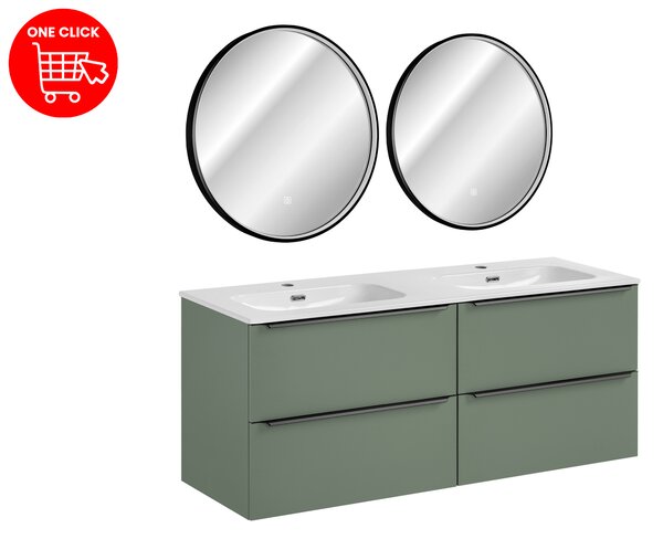 Comad Set koupelnového nábytku Sombra Green 140 rákosově zelená