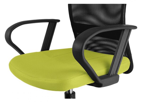 Dětská židle Neoseat MONKEY s podnoží — látka, černá / světle zelená