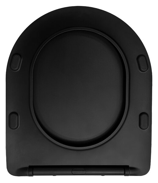 Sedátko WC CARLO FLAT UF BLACK MATT