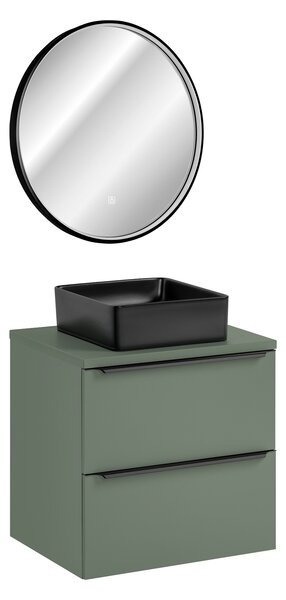 Comad Set koupelnového nábytku Sombra Green 60 rákosově zelená