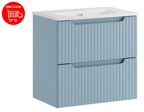 Comad Koupelnová skříňka s nábytkovým umyvadlem Nova Denim 60 modrá