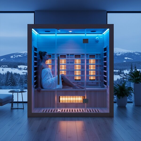 BPS-koupelny Infrasauna Relax ALTA5 175x120, 3-4 osoby