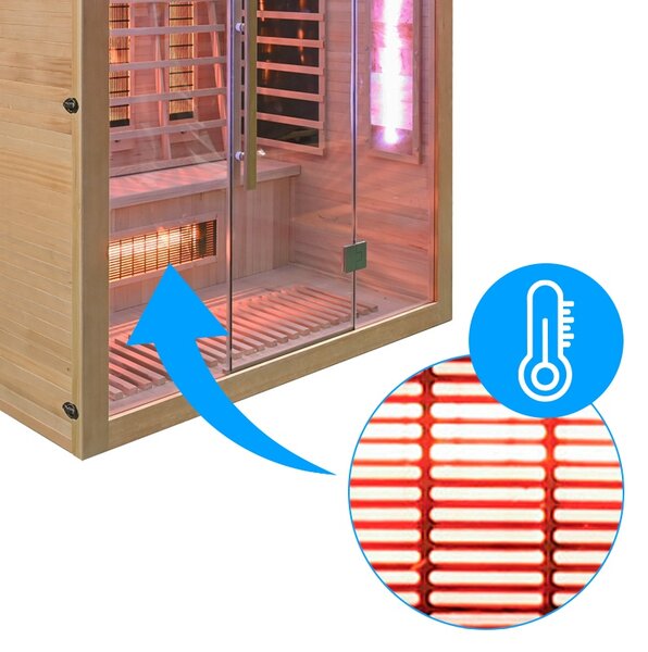 BPS-koupelny Infrasauna Relax ALTA5 175x120, 3-4 osoby
