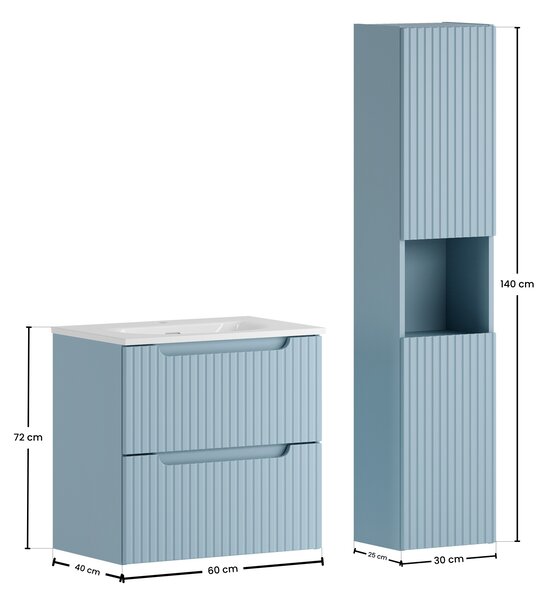 Comad Set koupelnového nábytku Nova Denim 60 modrá