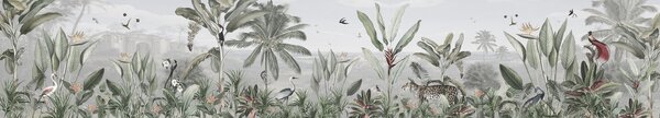 FUGU Panoramatická tapeta na zeď exotická příroda - Botanical beauty Materiál: Digitální eko vlies - klasická tapeta nesamolepicí