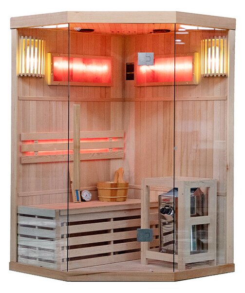 BPS-koupelny Finská sauna Relax KEMI2 120x120, 1-2 osoby