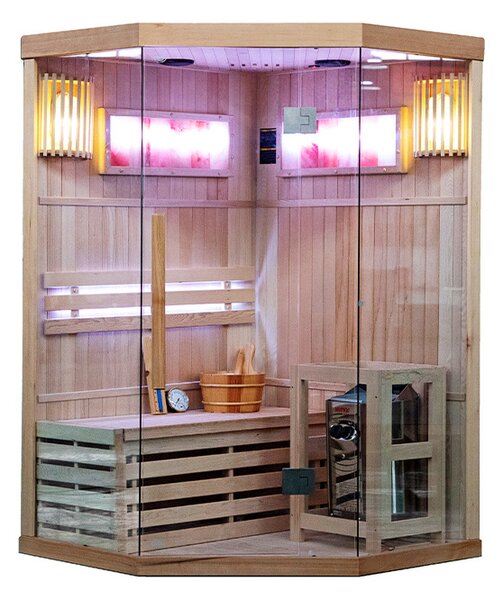 BPS-koupelny Finská sauna Relax KEMI2 120x120, 1-2 osoby