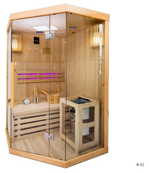 BPS-koupelny Finská sauna Relax OSLO2 120x120, 1-2 osoby