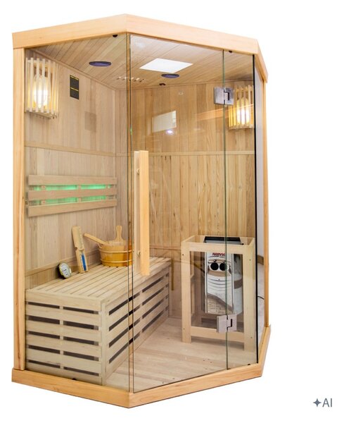 BPS-koupelny Finská sauna Relax OSLO2 120x120, 1-2 osoby
