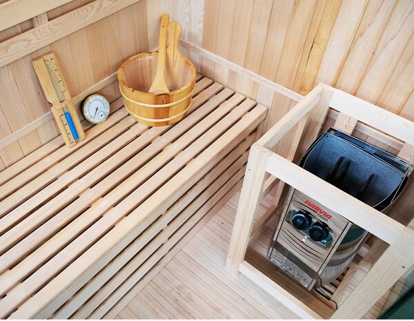 BPS-koupelny Finská sauna Relax KEMI2 120x120, 1-2 osoby