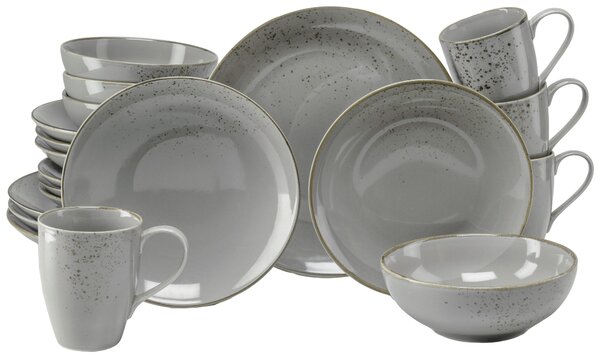 KOMBINOVANÁ SOUPRAVA, 20dílné, kamenina Creatable - Online Only nádobí, Online Only