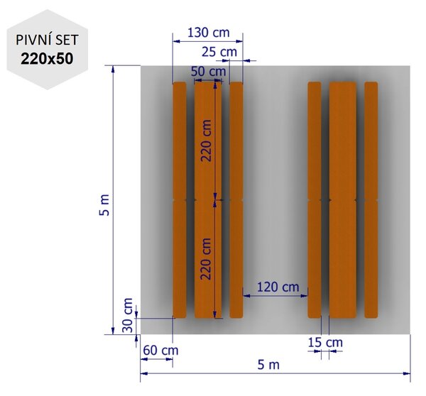 Nůžkový párty stan 5x5 m TENTino BIG HEXAGON Barva opláštění (Zvolte variantu): 1A - BÍLÁ