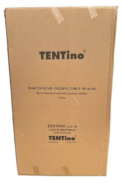 TENTino Bistro stolek koktejlový průměr 80 cm, bílý, BSTL80