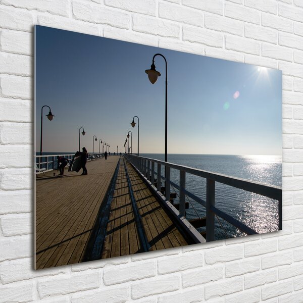 Foto obraz skleněný horizontální Molo Gdyně osh-122983405