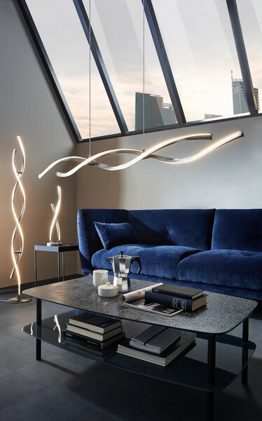ZÁVĚSNÉ LED SVÍTIDLO, 110/8/140 cm - Závěsná LED svítidla