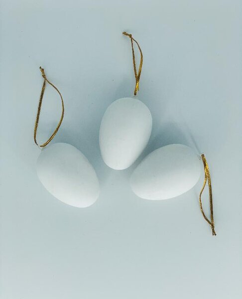 BRIMOON Velikonoční vajíčko závěsné bílé