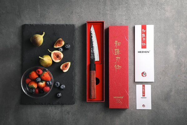 XinZuo Nůž na ovoce a zeleninu HEZHEN PM8S 5,5"