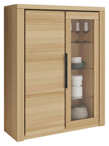 VITRÍNA, buk, barvy buku, 108,4/141/40 cm Livetastic - Kredence a vitríny, Online Only