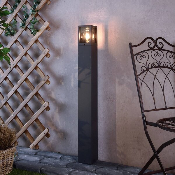 Deko-Light Osvětlení cesty Facado II, výška 100 cm, šedá/kouřová 11 x cm IP65, stmívatelný, Hliník / šedá / zinek, Hliník, Moderní