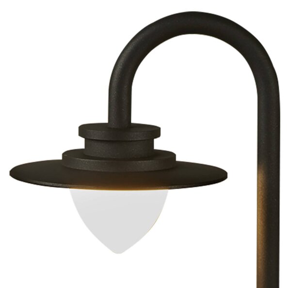 Searchlight LED osvětlení cesty Texas, IP54, grafitová barva, výška 80 cm, Černá, Hliník