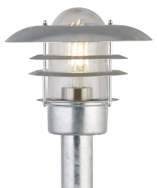 Searchlight Osvětlení cesty X Conrad, stříbrné, IP44, výška 51 cm, ocel, stmívatelný, Chrom / stříbro, kov
