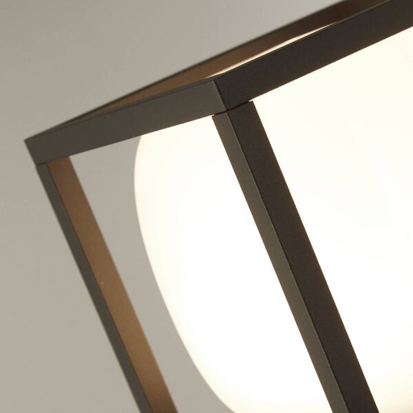 Aténské LED osvětlení cesty, IP54, černé, výška 65 cm, kovové