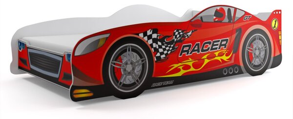 Dětská postel CARS 160x80 cm Červená