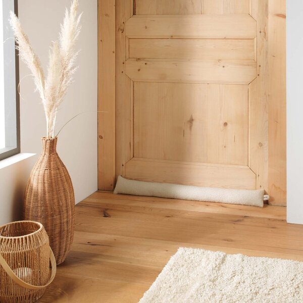 Krémová ochrana proti průvanu 10x80 cm Wooly – douceur d'intérieur