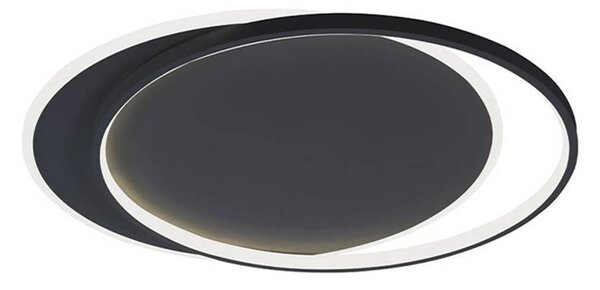 Viokef LED stropní svítidlo Evelyn, černé, délka 55 cm, kov, Černá, Obývací pokoj / jídelna, Hliník, Moderní