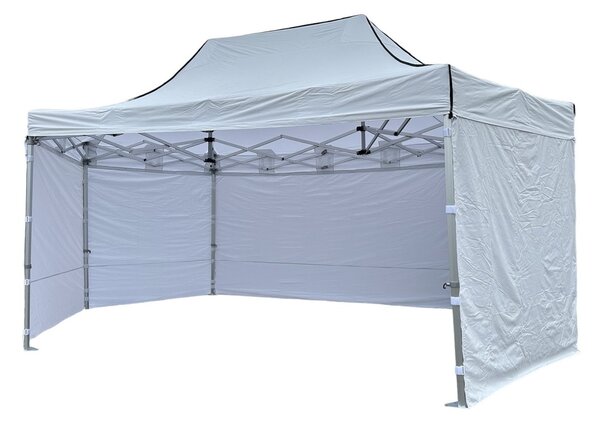 Nůžkový párty stan 2x2x4 m TENTino BIG HEXAGON Barva opláštění (Zvolte variantu): 1A - BÍLÁ